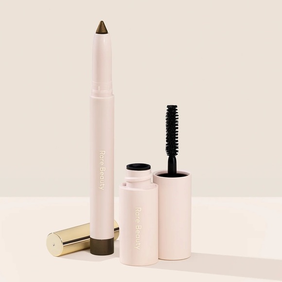Rare Beauty Selena’s Essential Eye Duo eyeshadow deep golden olive+ mascara - Picture 2 of 8